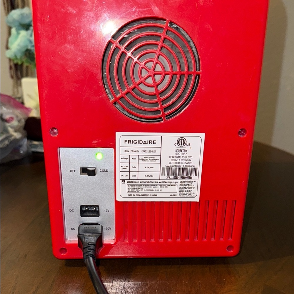 Red Mini Fridge - Picture 6 of 6